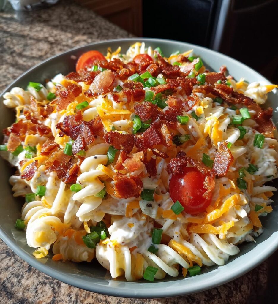 Tagcheesy Bacon Ranch Pasta Salad Six Sistersfeed